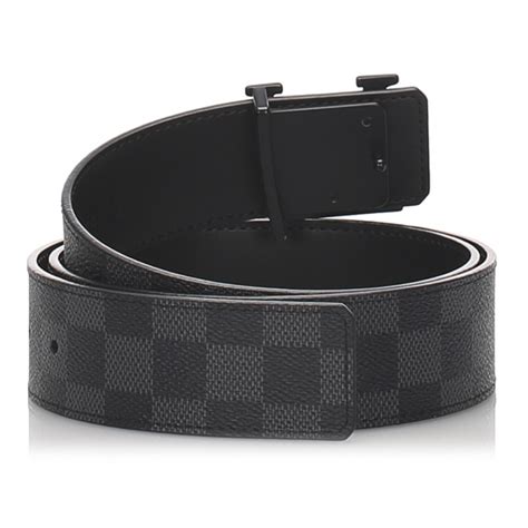 louis vuitton black damier belt gold buckle|louis vuitton 90 36 belt.